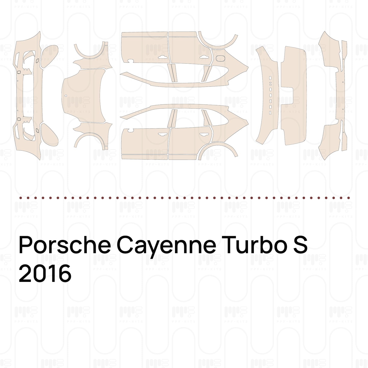 Pre-Cut PPF Porsche Cayenne Turbo S 2016