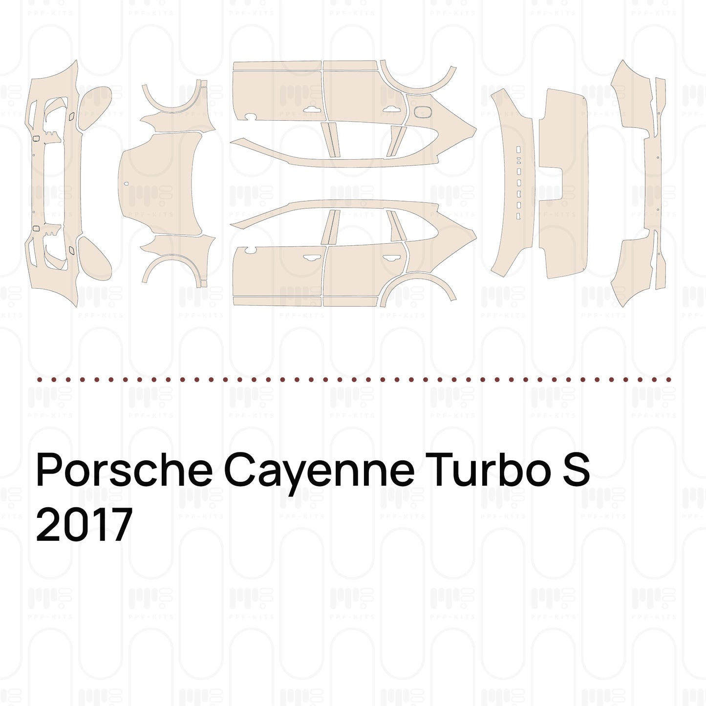 Pre-Cut PPF Porsche Cayenne Turbo S 2017