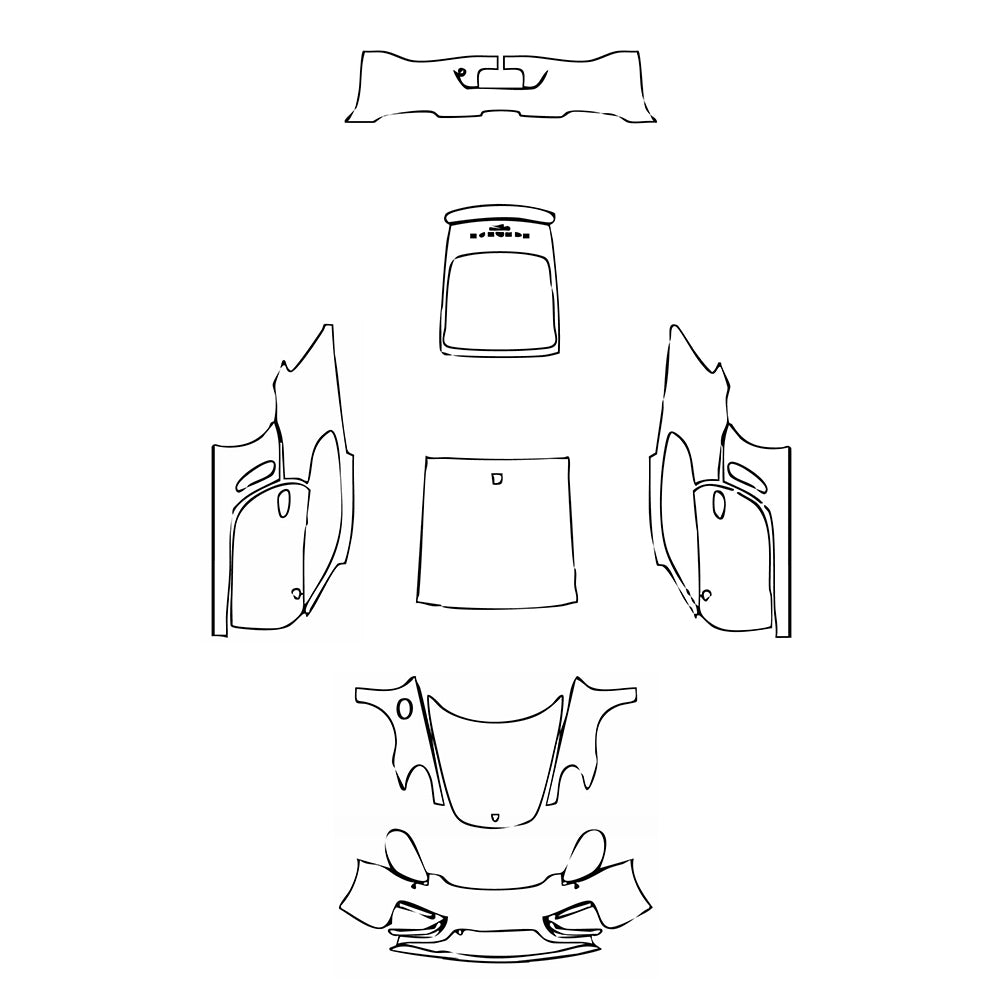 Pre-Cut PPF Porsche Cayman Cayman 2014 - PPF-Kits