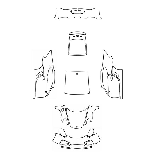 Pre-Cut PPF Porsche Cayman Cayman 2016 - PPF-Kits