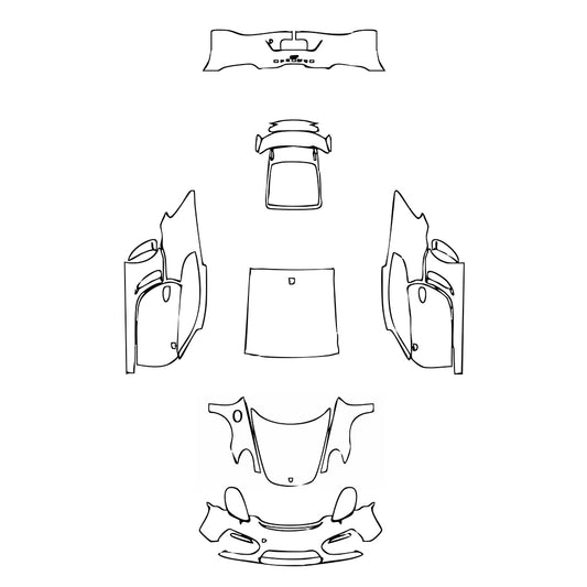 Pre-Cut PPF Porsche Cayman Cayman GT4 2016 - PPF-Kits