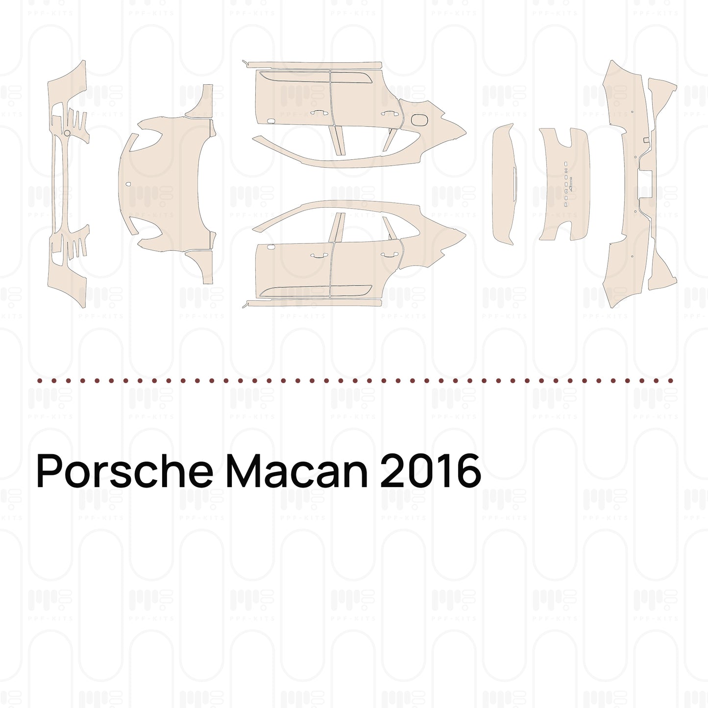 Pre-Cut PPF Porsche Macan 2016