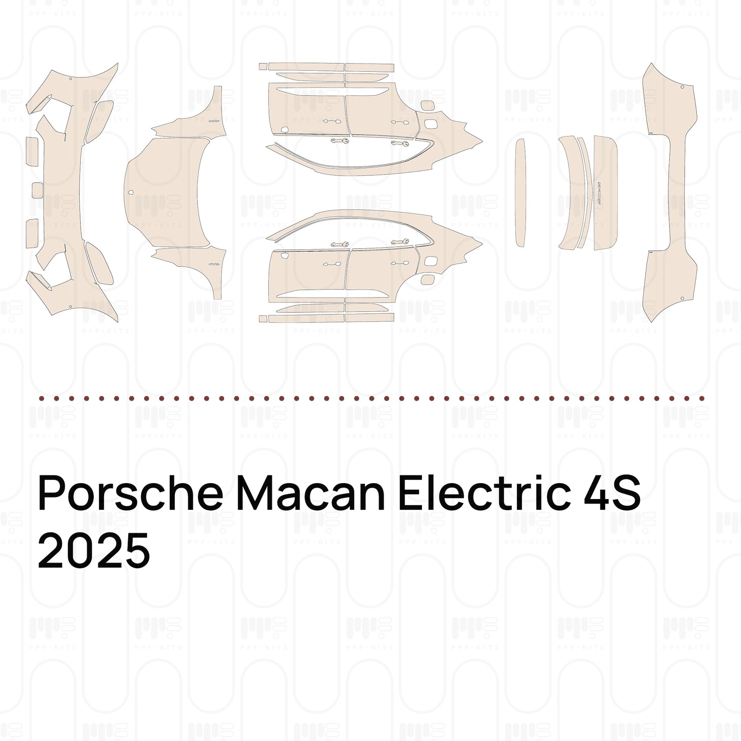 Pre-Cut PPF Porsche Macan Electric 4S 2025