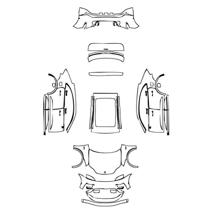 Pre-Cut PPF Porsche Macan Electric Turbo 2024 - PPF-Kits