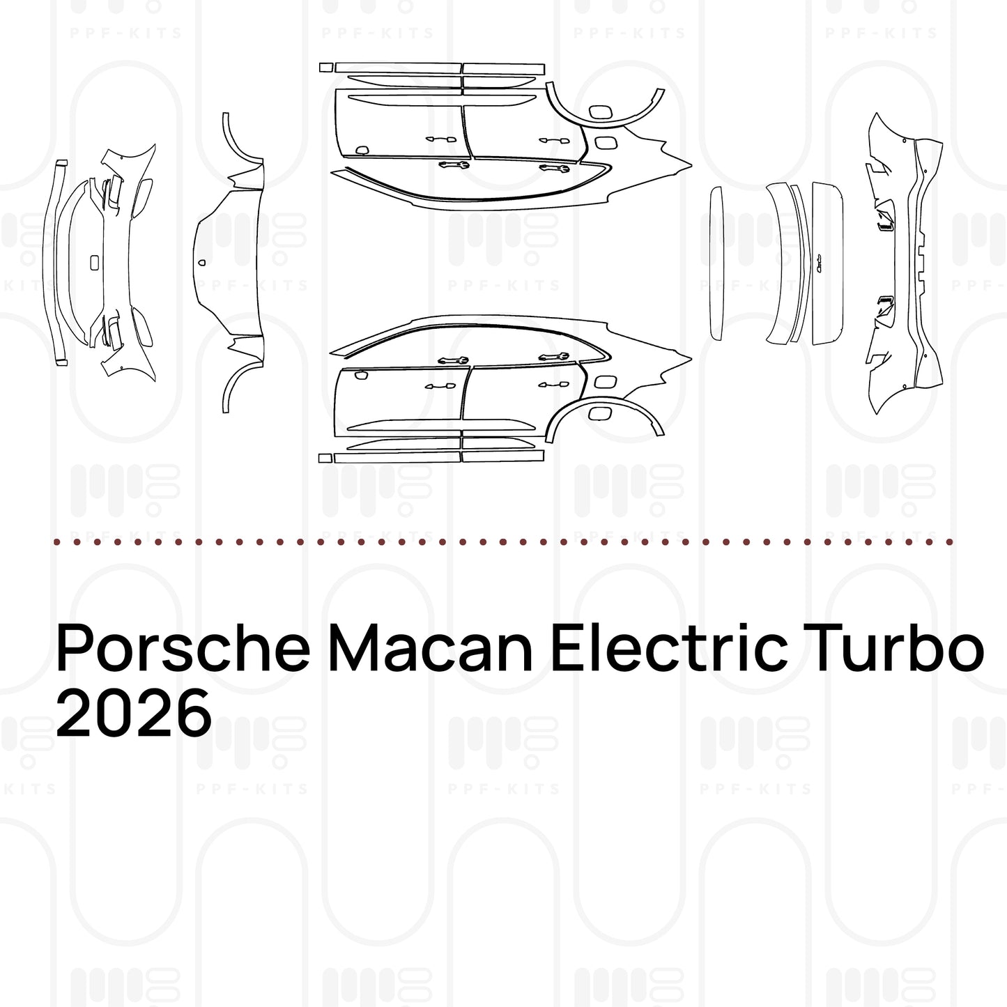 Pre-Cut PPF Porsche Macan Electric Turbo 2026