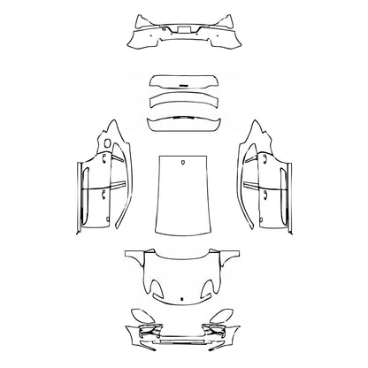 Pre-Cut PPF Porsche Macan Macan 2021 - PPF-Kits