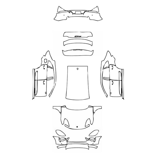 Pre-Cut PPF Porsche Macan Macan GTS 2019 - PPF-Kits