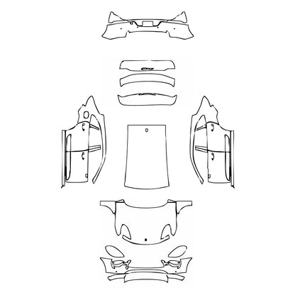 Pre-Cut PPF Porsche Macan Macan GTS 2021 - PPF-Kits