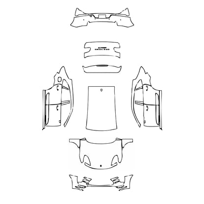 Pre-Cut PPF Porsche Macan Macan Turbo 2017 - PPF-Kits