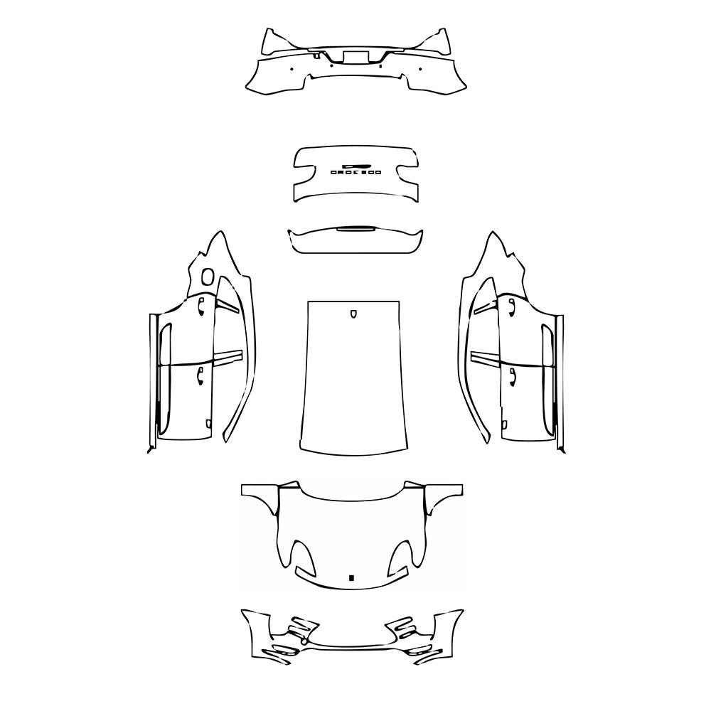 Pre-Cut PPF Porsche Macan Macan Turbo 2018 - PPF-Kits
