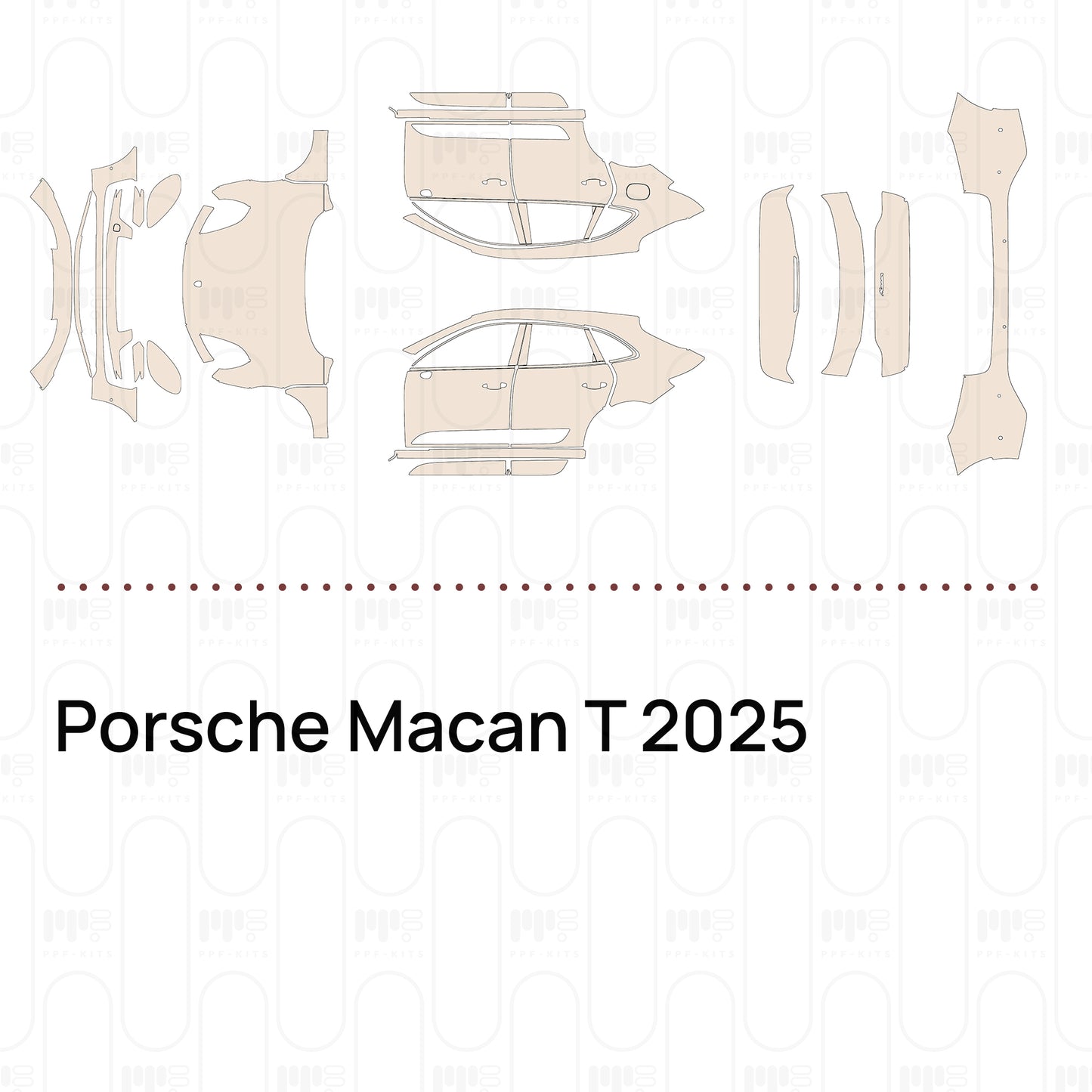 Pre-Cut PPF Porsche Macan T 2025