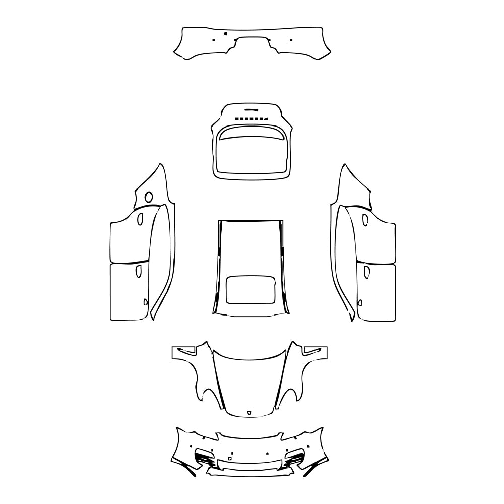 Pre-Cut PPF Porsche Panamera Sedan Panamera 2012 - PPF-Kits