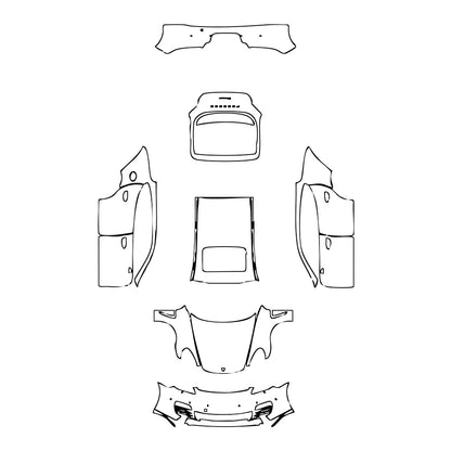 Pre-Cut PPF Porsche Panamera Sedan Panamera 2013 - PPF-Kits