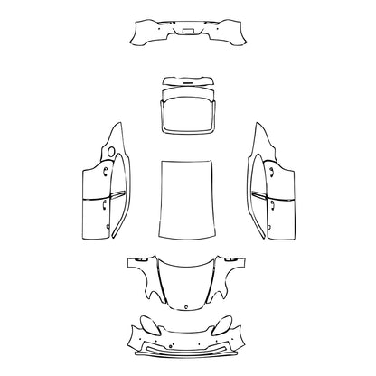 Pre-Cut PPF Porsche Panamera Sedan Panamera 2021 - PPF-Kits