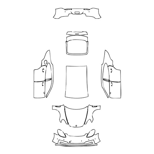 Pre-Cut PPF Porsche Panamera Sedan Panamera 2023 - PPF-Kits