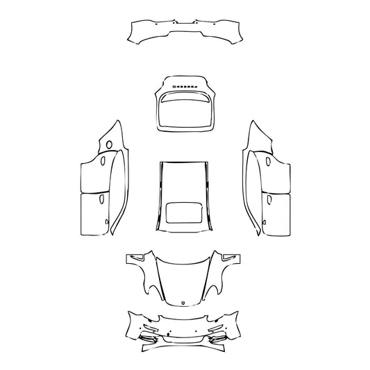 Pre-Cut PPF Porsche Panamera Sedan Panamera 4S 2015 - PPF-Kits