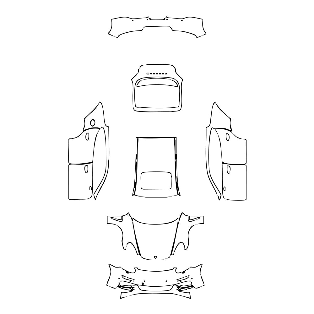 Pre-Cut PPF Porsche Panamera Sedan Panamera 4S 2016 - PPF-Kits
