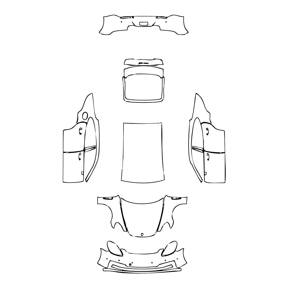 Pre-Cut PPF Porsche Panamera Sedan Panamera 4S 2022 - PPF-Kits