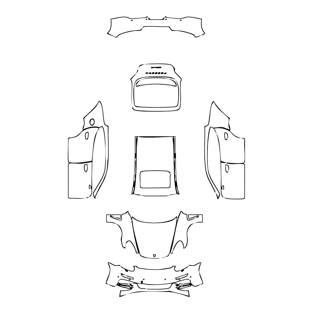 Pre-Cut PPF Porsche Panamera Sedan Panamera 4 2015 - PPF-Kits
