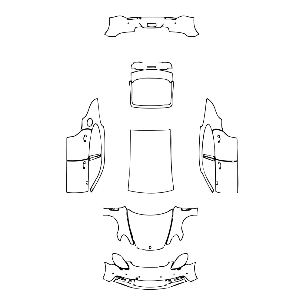 Pre-Cut PPF Porsche Panamera Sedan Panamera 4 2020 - PPF-Kits