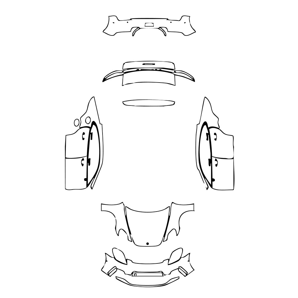 Pre-Cut PPF Porsche Panamera Sedan Panamera 4 2025 - PPF-Kits