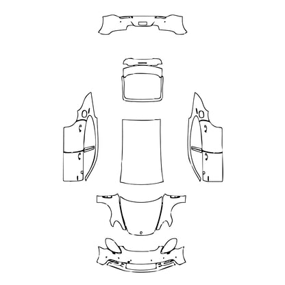 Pre-Cut PPF Porsche Panamera Sedan Panamera 4 E-Hybrid Executive 2017 - PPF-Kits