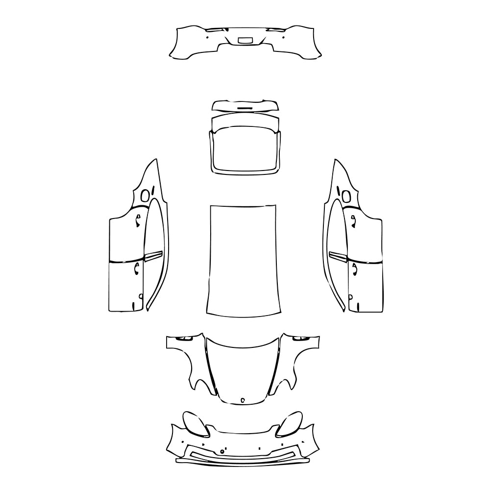 Pre-Cut PPF Porsche Panamera Sedan Panamera 4 E-Hybrid Executive 2023 - PPF-Kits