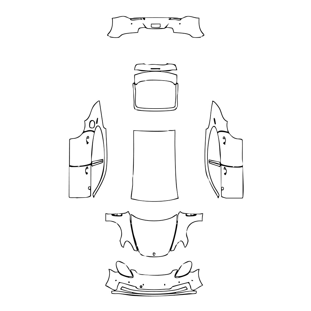 Pre-Cut PPF Porsche Panamera Sedan Panamera 4 Executive 2022 - PPF-Kits