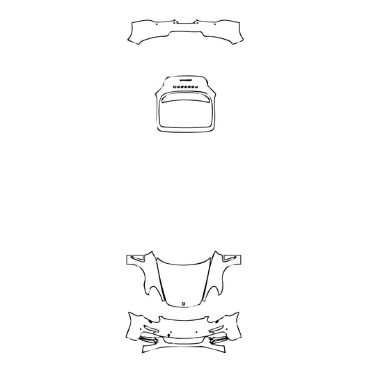 Pre-Cut PPF Porsche Panamera Sedan Panamera 4 Executive Edition 2016 - PPF-Kits