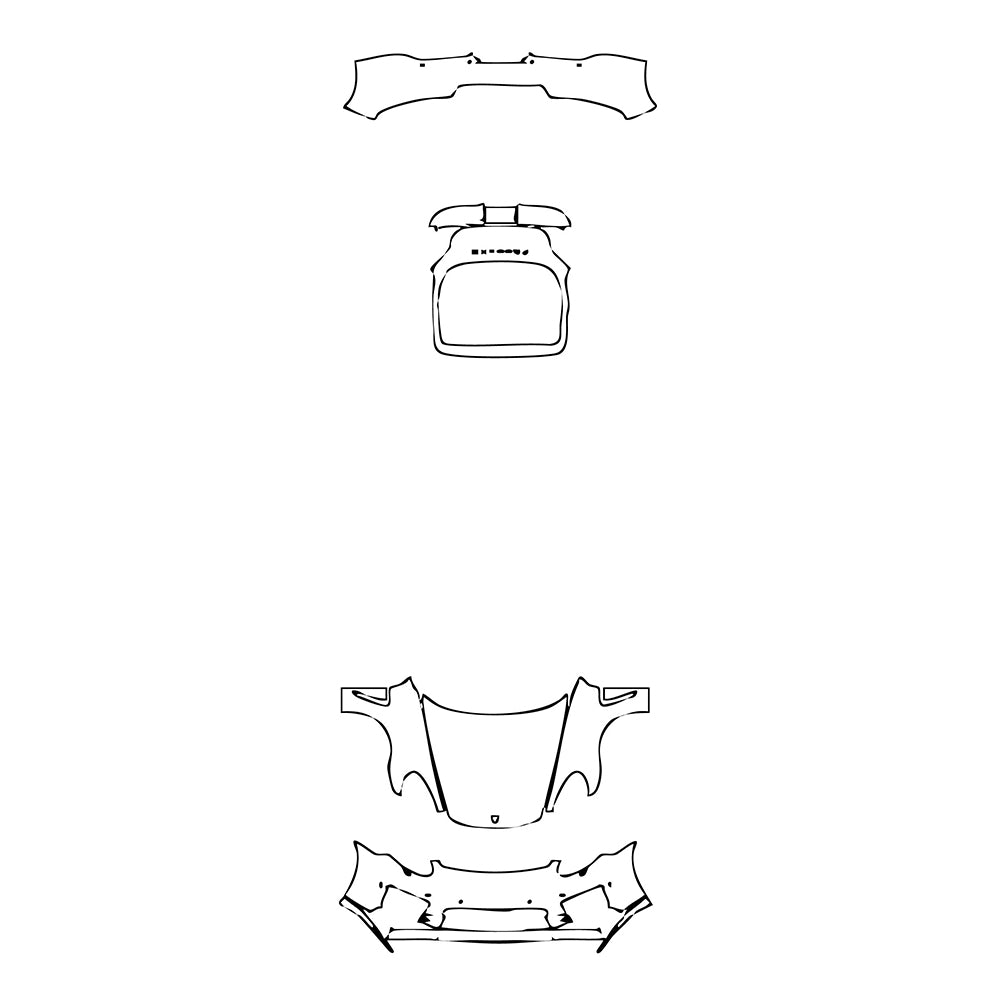 Pre-Cut PPF Porsche Panamera Sedan Panamera Exclusive Series 2015 - PPF-Kits