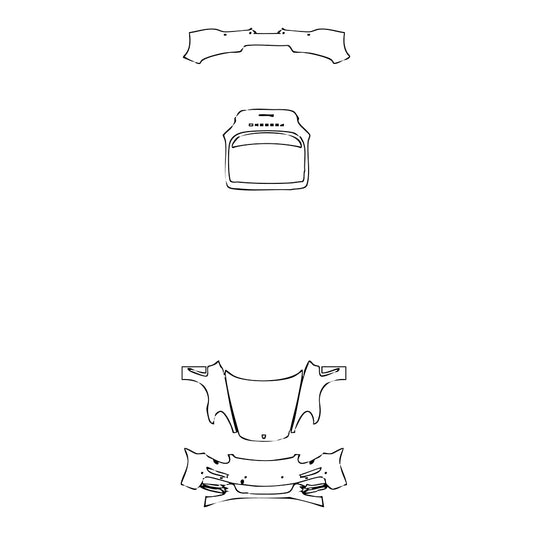 Pre-Cut PPF Porsche Panamera Sedan Panamera Executive 2015 - PPF-Kits