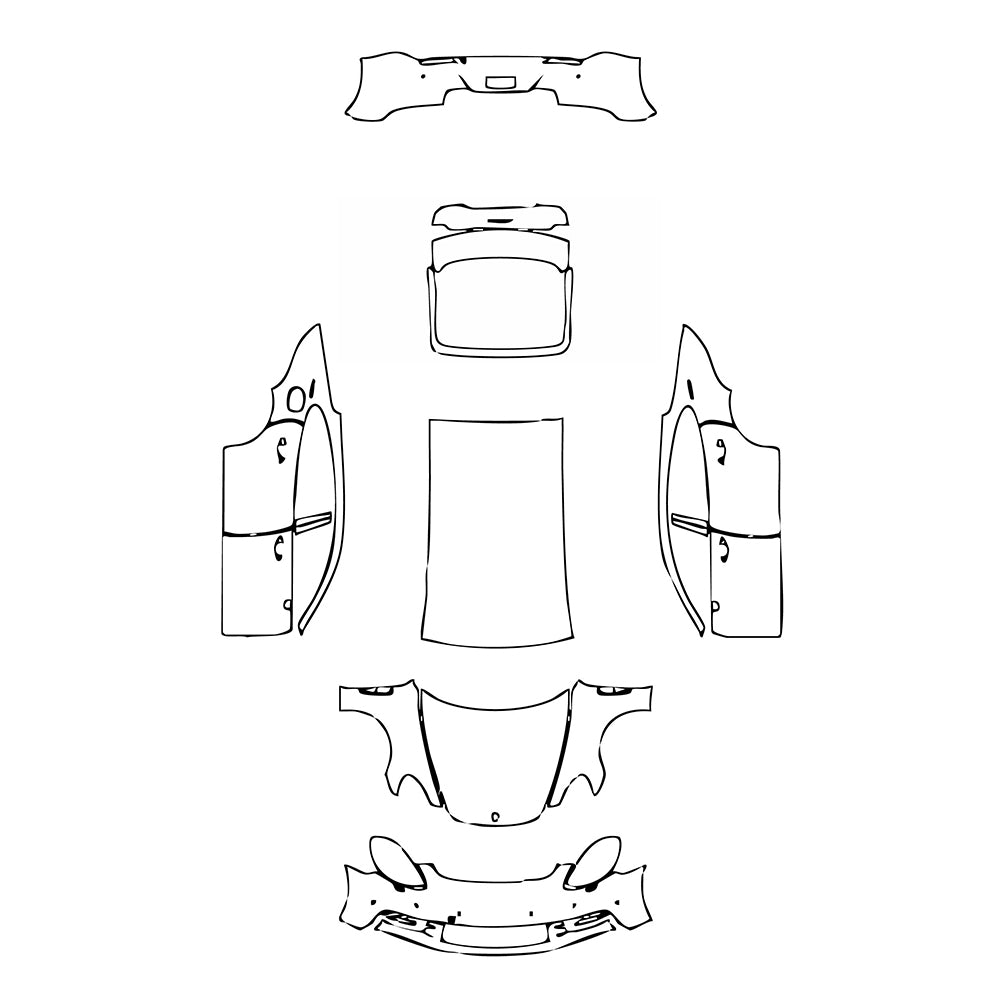 Pre-Cut PPF Porsche Panamera Sedan Panamera Executive 2018 - PPF-Kits