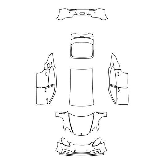 Pre-Cut PPF Porsche Panamera Sedan Panamera Executive 2023 - PPF-Kits