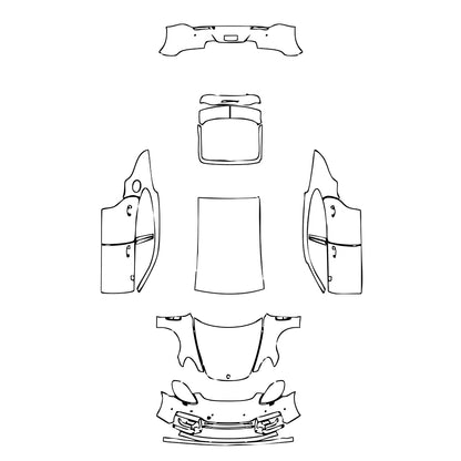 Pre-Cut PPF Porsche Panamera Sedan Panamera GTS 2023 - PPF-Kits
