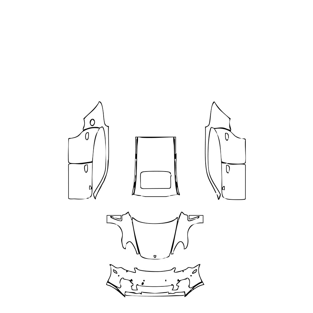 Pre-Cut PPF Porsche Panamera Sedan Panamera Turbo 2010 - PPF-Kits