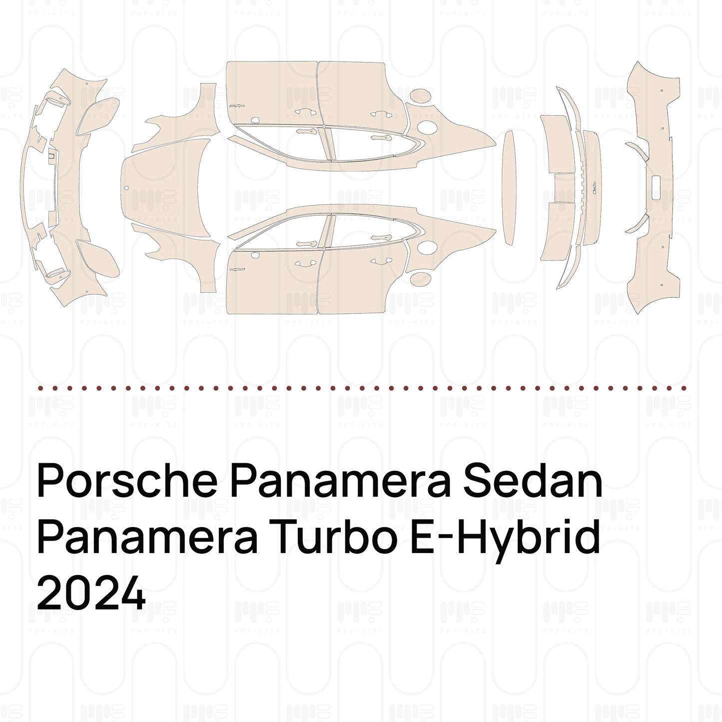 Pre-Cut PPF Porsche Panamera Sedan Panamera Turbo E-Hybrid 2024