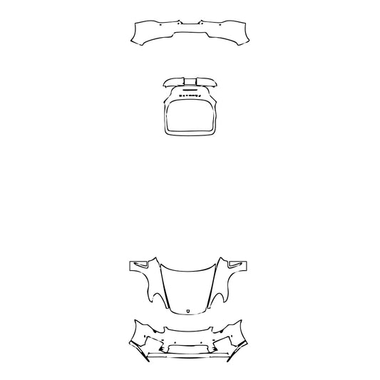 Pre-Cut PPF Porsche Panamera Sedan Panamera Turbo Executive 2015 - PPF-Kits