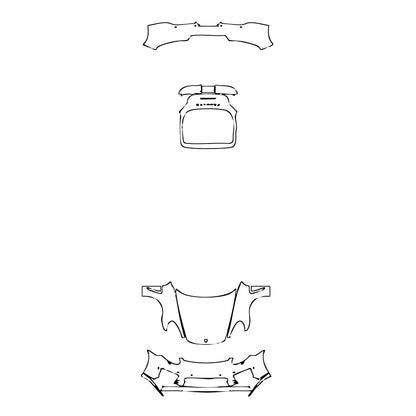 Pre-Cut PPF Porsche Panamera Sedan Panamera Turbo Executive 2016 - PPF-Kits