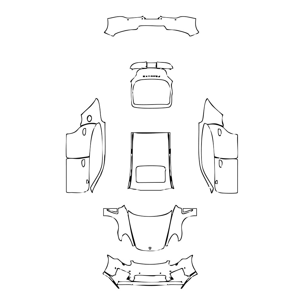 Pre-Cut PPF Porsche Panamera Sedan Panamera Turbo S 2014 - PPF-Kits