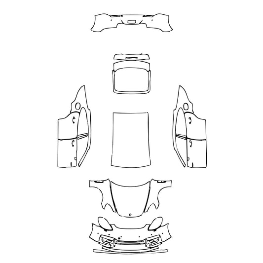 Pre-Cut PPF Porsche Panamera Sedan Panamera Turbo S E-Hybrid 2022 - PPF-Kits
