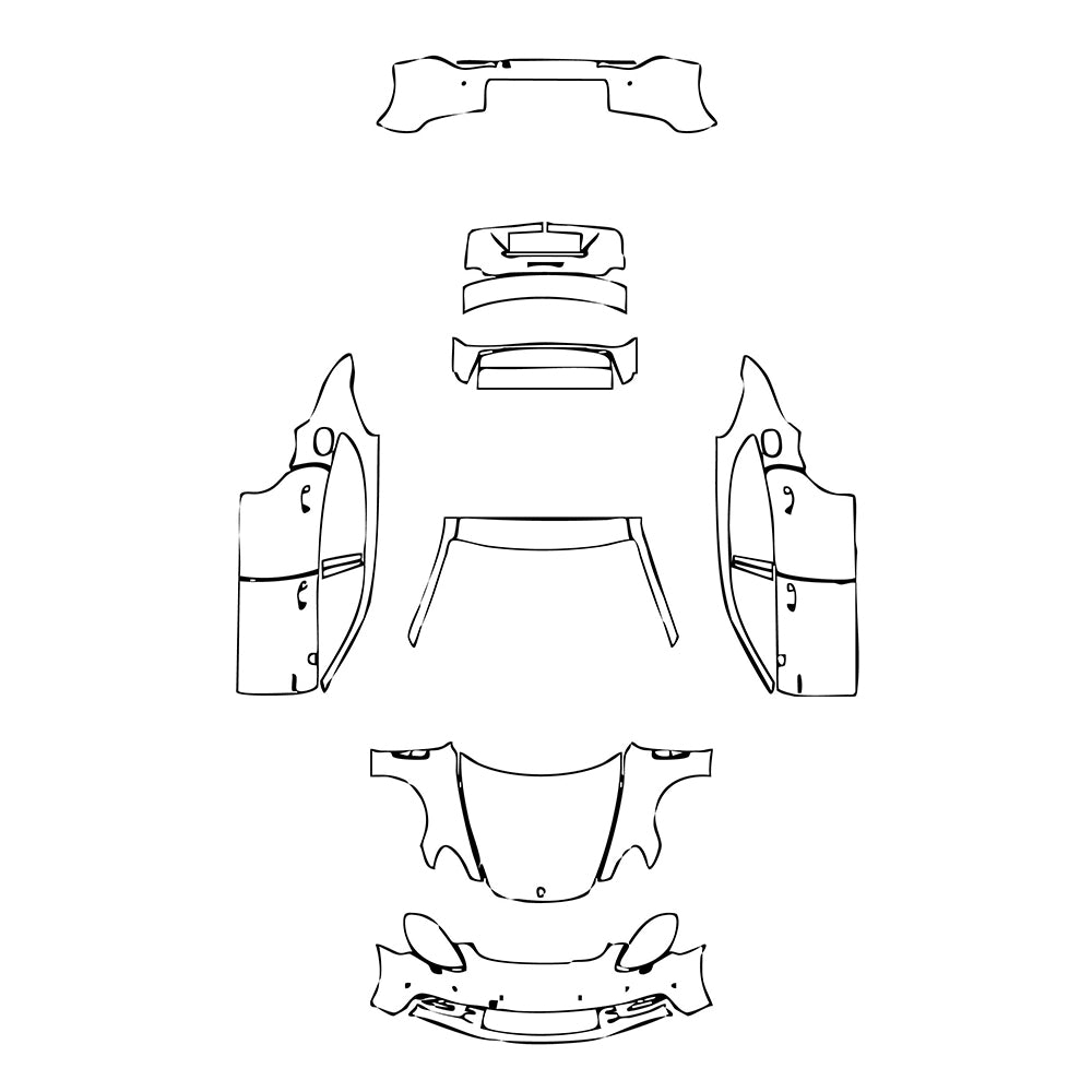 Pre-Cut PPF Porsche Panamera Sport Turismo Panamera 4 E-Hybrid Sport Turismo 2018 - PPF-Kits