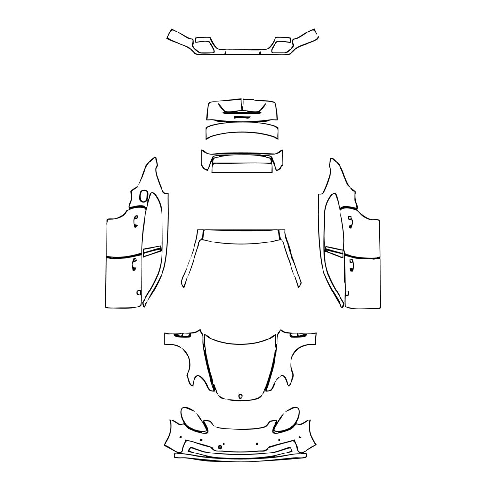 Pre-Cut PPF Porsche Panamera Sport Turismo Panamera 4 Sport Turismo 2022 - PPF-Kits