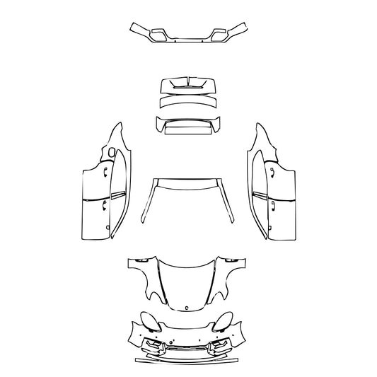 Pre-Cut PPF Porsche Panamera Sport Turismo Panamera GTS Sport Turismo 2021 - PPF-Kits