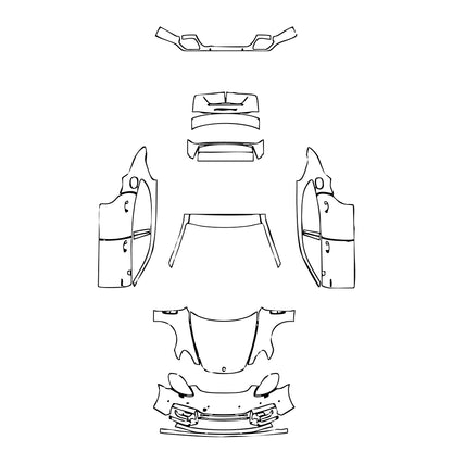 Pre-Cut PPF Porsche Panamera Sport Turismo Panamera Turbo S E-Hybrid Sport Turismo 2021 - PPF-Kits