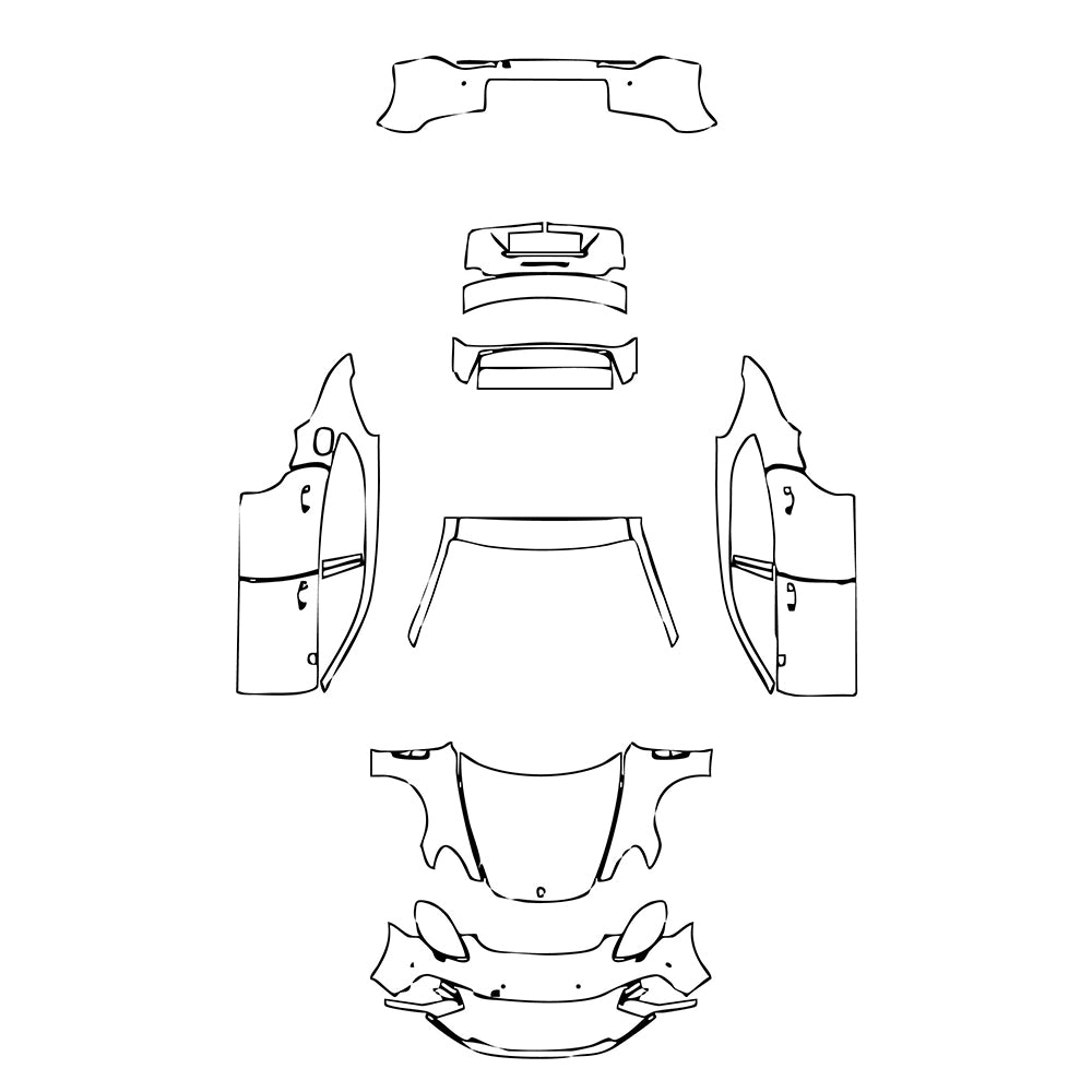 Pre-Cut PPF Porsche Panamera Sport Turismo Panamera Turbo Sport Turismo 2018 - PPF-Kits