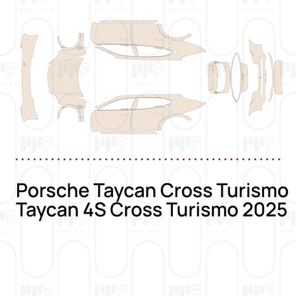 Pre-Cut PPF Porsche Taycan Cross Turismo Taycan 4S Cross Turismo 2025