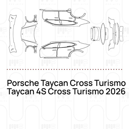 Pre-Cut PPF Porsche Taycan Cross Turismo Taycan 4S Cross Turismo 2026