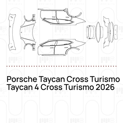 Pre-Cut PPF Porsche Taycan Cross Turismo Taycan 4 Cross Turismo 2026