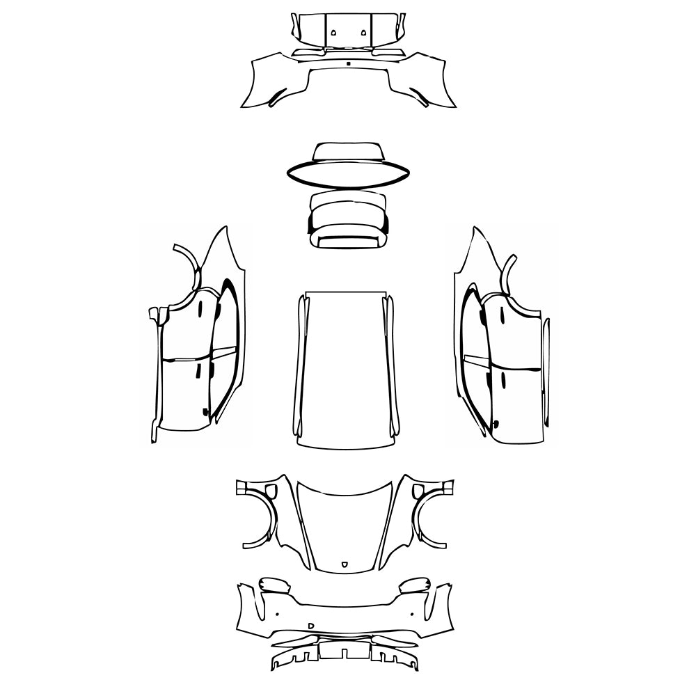 Pre-Cut PPF Porsche Taycan Cross Turismo Taycan Turbo S Cross Turismo 2021 - PPF-Kits