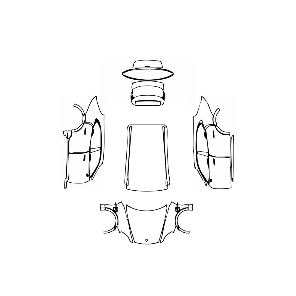 Pre-Cut PPF Porsche Taycan Cross Turismo Taycan Turbo S Cross Turismo 2025 - PPF-Kits